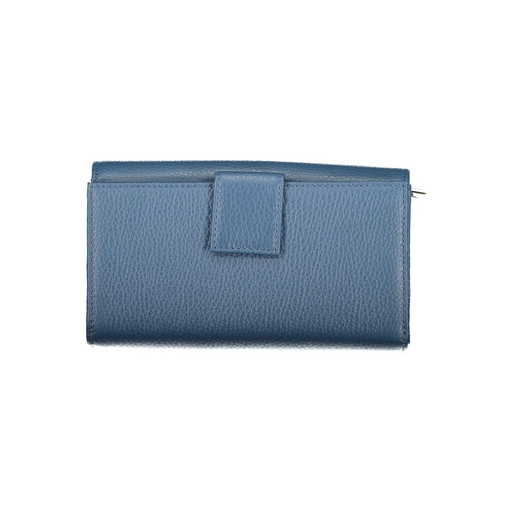 Coccinelle Damenportemonnaie aus blauem Leder