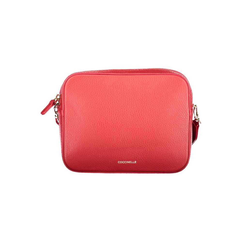 Coccinelle Rote Lederhandtasche