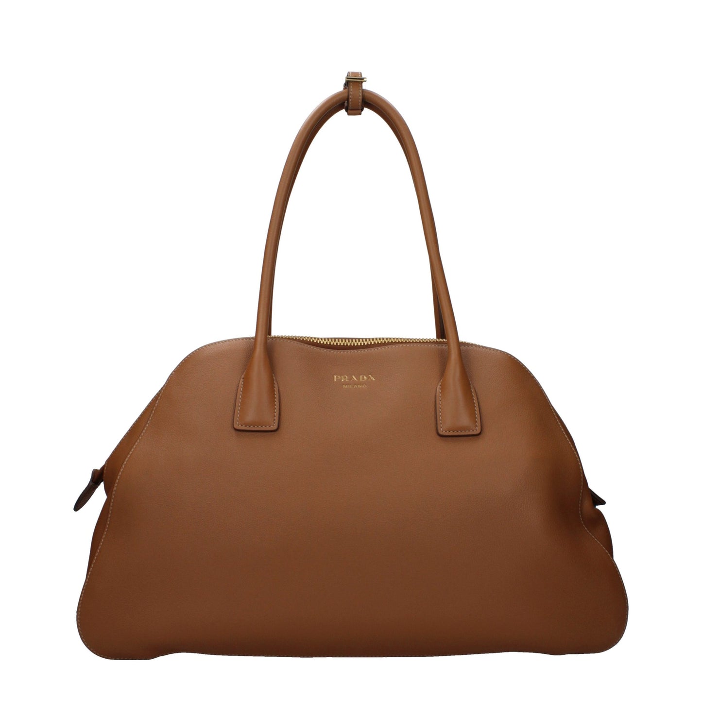 Prada Braune Leder Schultertasche