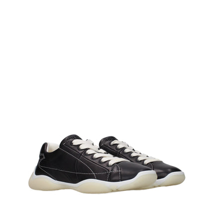 Prada Schwarze Leder-Sneakers