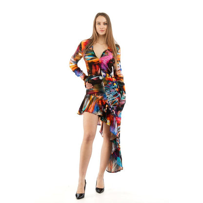 Moschino Mehrfarbiges Freizeitkleid aus Viskose