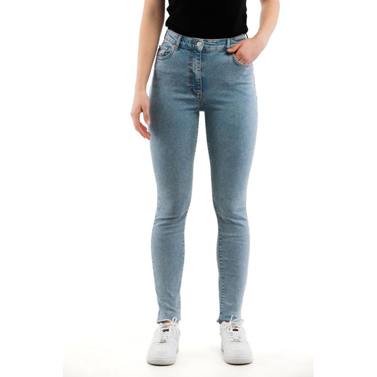 Moschino Mehrfarbige Skinny Jeans aus Baumwolle