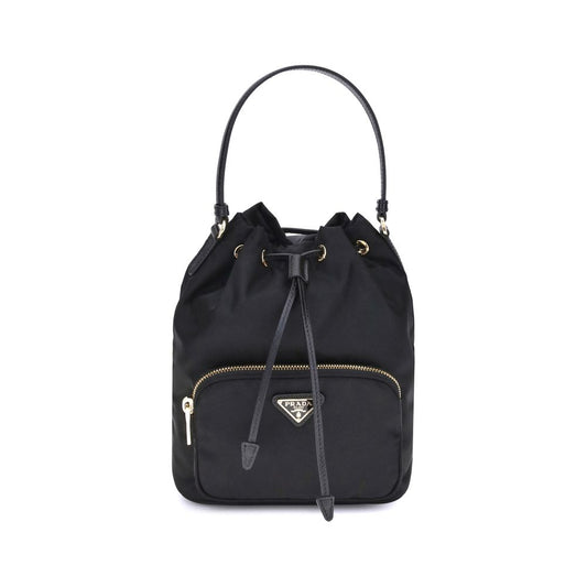 Prada Schwarze Bucket Bag aus recyceltem Polyamid