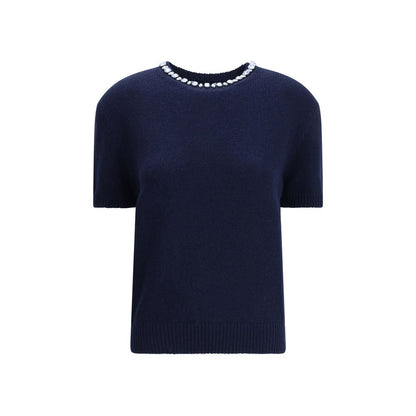 Prada Blauer Sweatshirt aus Fleece-Wolle