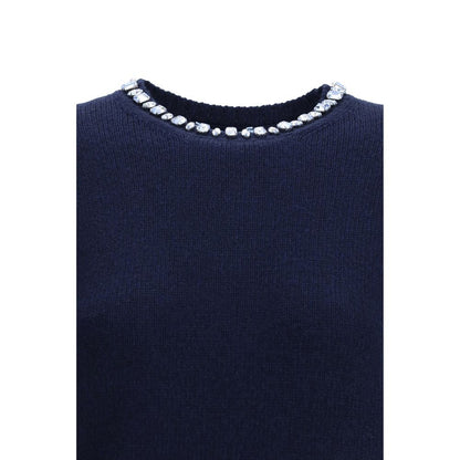Prada Blauer Sweatshirt aus Fleece-Wolle