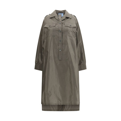 Prada Zweifarbige Polyester-Freizeitkleid