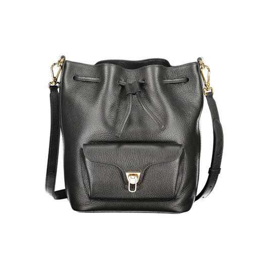 Coccinelle Schwarze Leder Damentasche