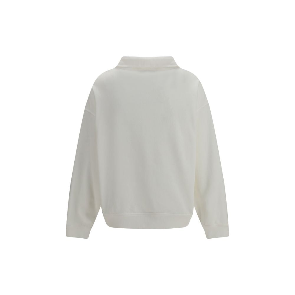Brunello Cucinelli Weißes Baumwoll-Sweatshirt