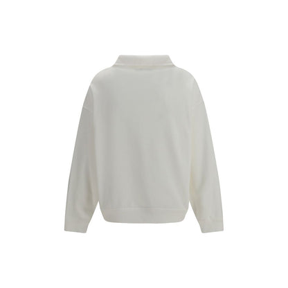 Brunello Cucinelli Weißes Baumwoll-Sweatshirt