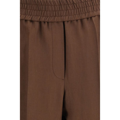 Brunello Cucinelli Braune Viskose-Freizeithose