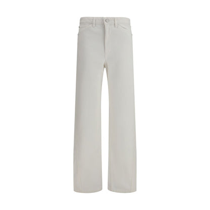 Lemaire Weiße Baumwollhose im Casual-Look
