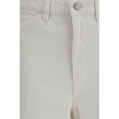 Lemaire Weiße Baumwollhose im Casual-Look