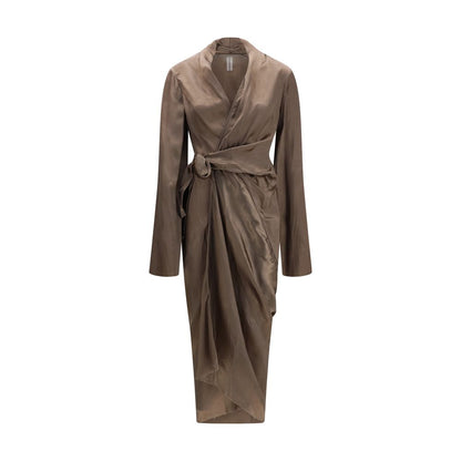 Rick Owens Braunes Kupferfarbenes Freizeitkleid