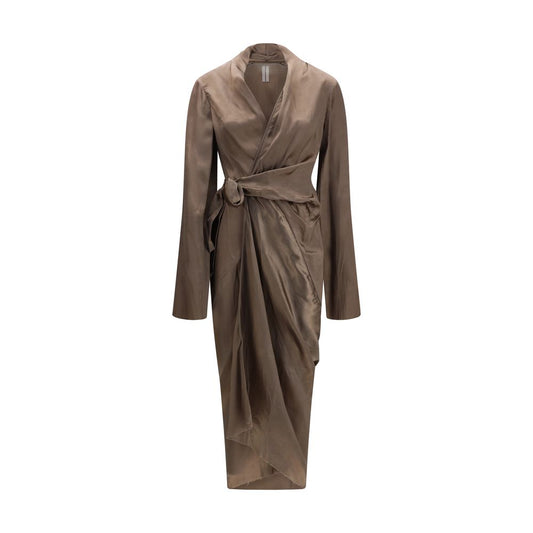 Rick Owens Braunes Kupferfarbenes Freizeitkleid
