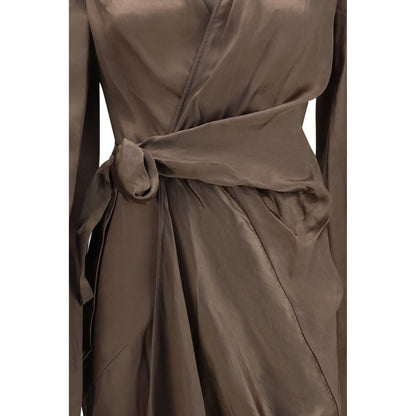 Rick Owens Braunes Kupferfarbenes Freizeitkleid
