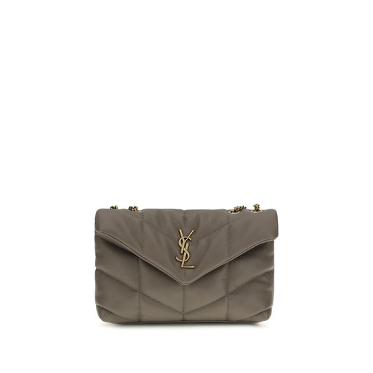 Saint Laurent Graue Lammleder Schultertasche Ovis Aries Aries