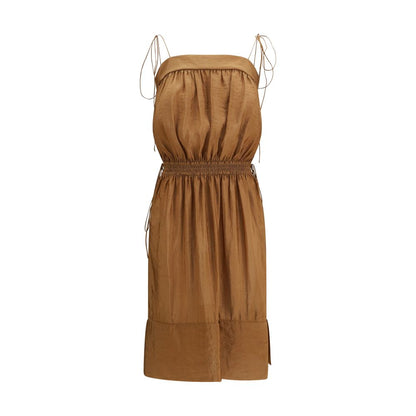 Saint Laurent Beiges Polyester Freizeitkleid