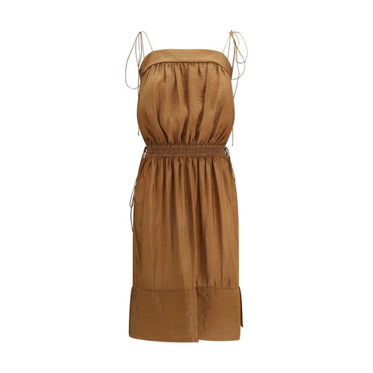 Saint Laurent Beiges Polyester Freizeitkleid