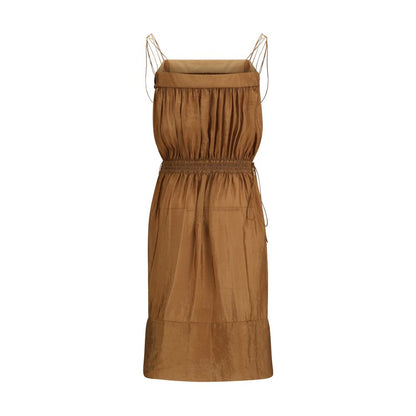 Saint Laurent Beiges Polyester Freizeitkleid