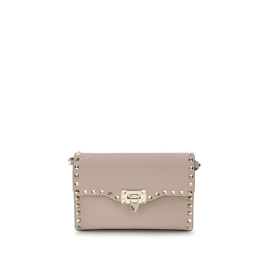 Valentino Garavani Beige Kalbsleder Bos Taurus Schultertasche