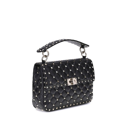Valentino Garavani Schwarze Lammleder Schultertasche Ovis Aries Aries
