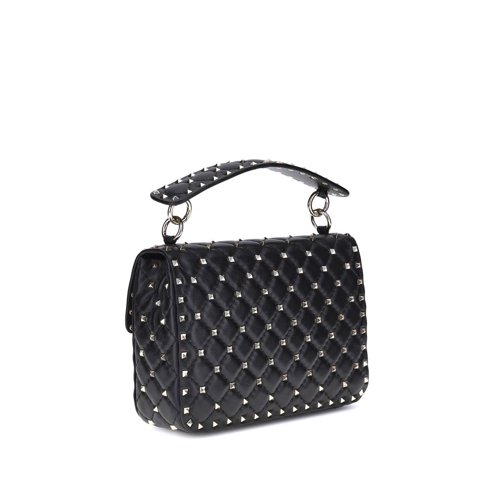 Valentino Garavani Schwarze Lammleder Schultertasche Ovis Aries Aries