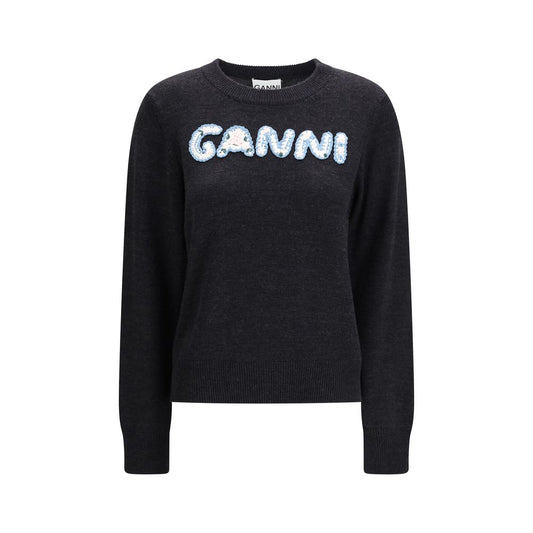 Ganni Grauer Oves Aries Wollpullover