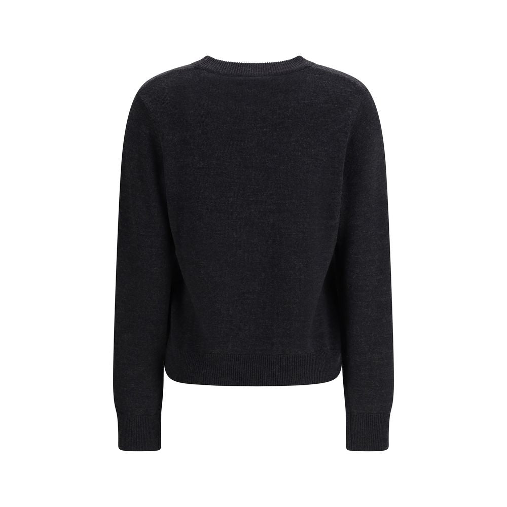 Ganni Grauer Oves Aries Wollpullover