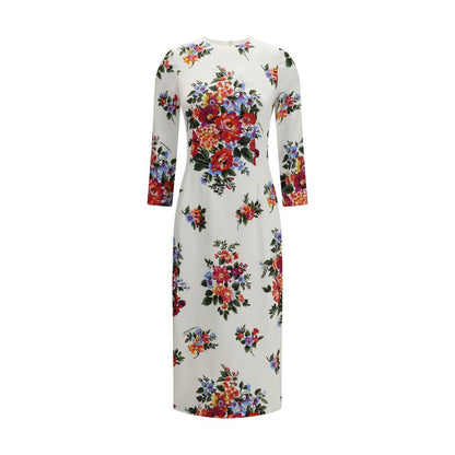 Dolce & Gabbana Mehrfarbiges Freizeitkleid aus Viskose