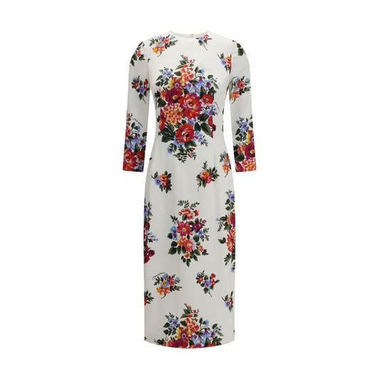 Dolce & Gabbana Mehrfarbiges Freizeitkleid aus Viskose