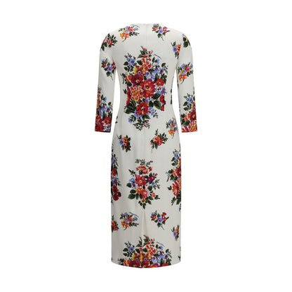 Dolce & Gabbana Mehrfarbiges Freizeitkleid aus Viskose
