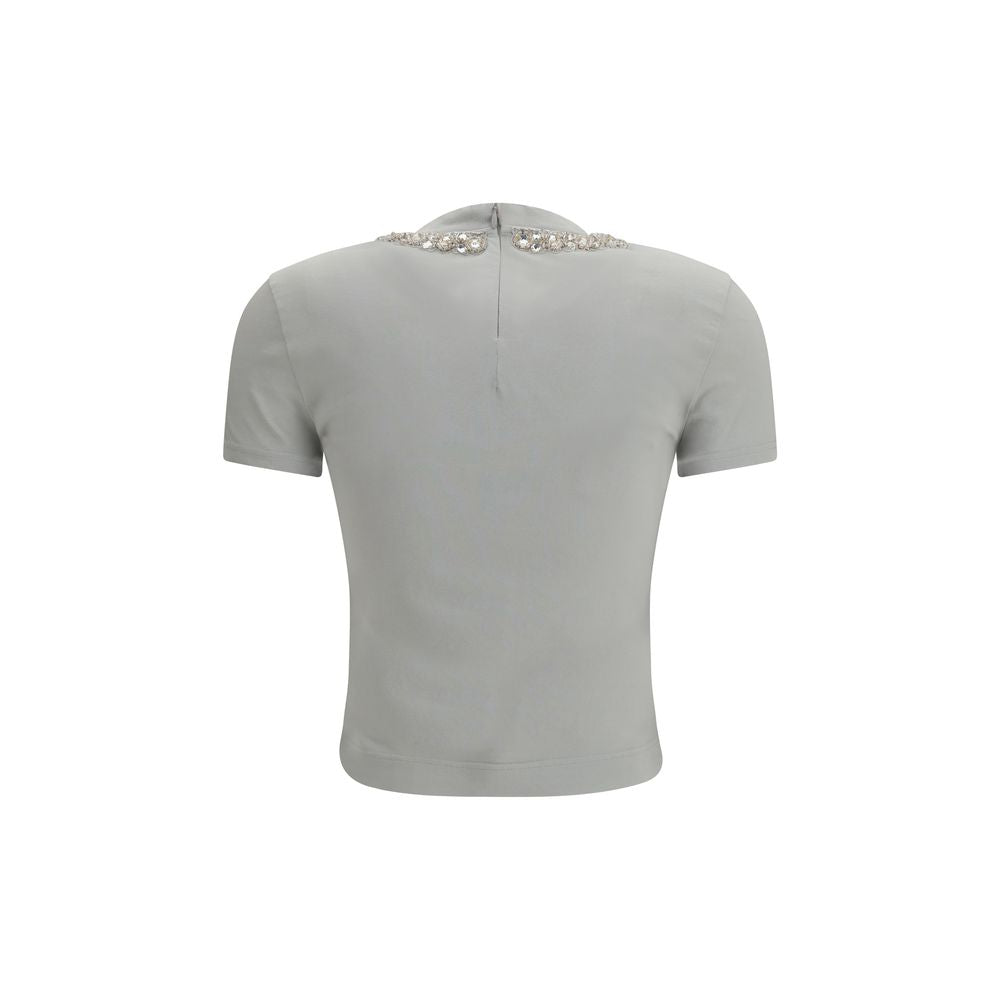 Dolce & Gabbana Graues Baumwoll-T-Shirt