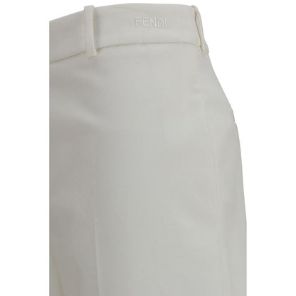 Fendi Weiße Baumwollhose