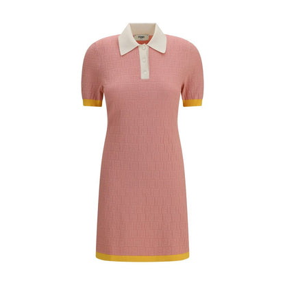 Fendi Mehrfarbiges Polyamid-Freizeitkleid