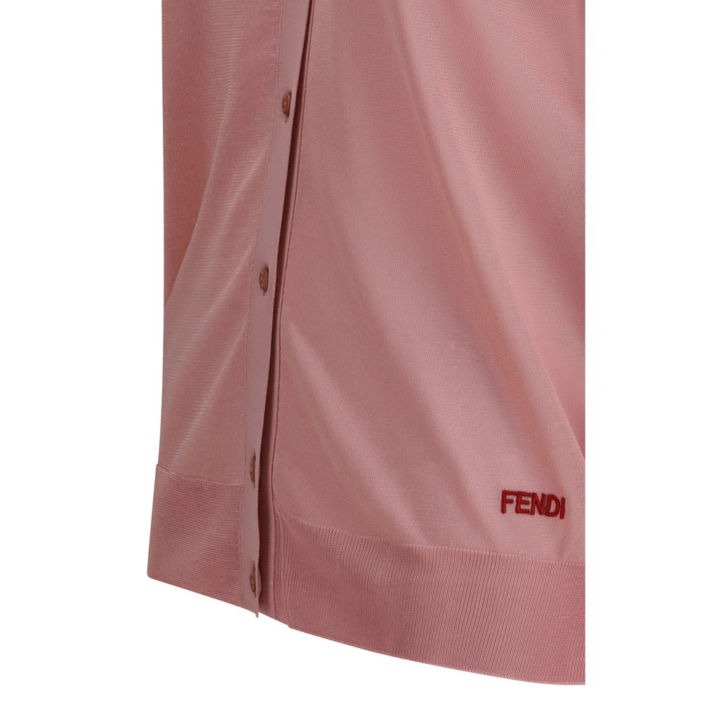 Fendi Mehrfarbige Strickjacke aus Viskose