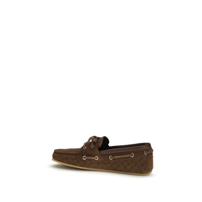 Gucci Braune Kalbsleder Bos Taurus Loafer zum Hineinschlüpfen