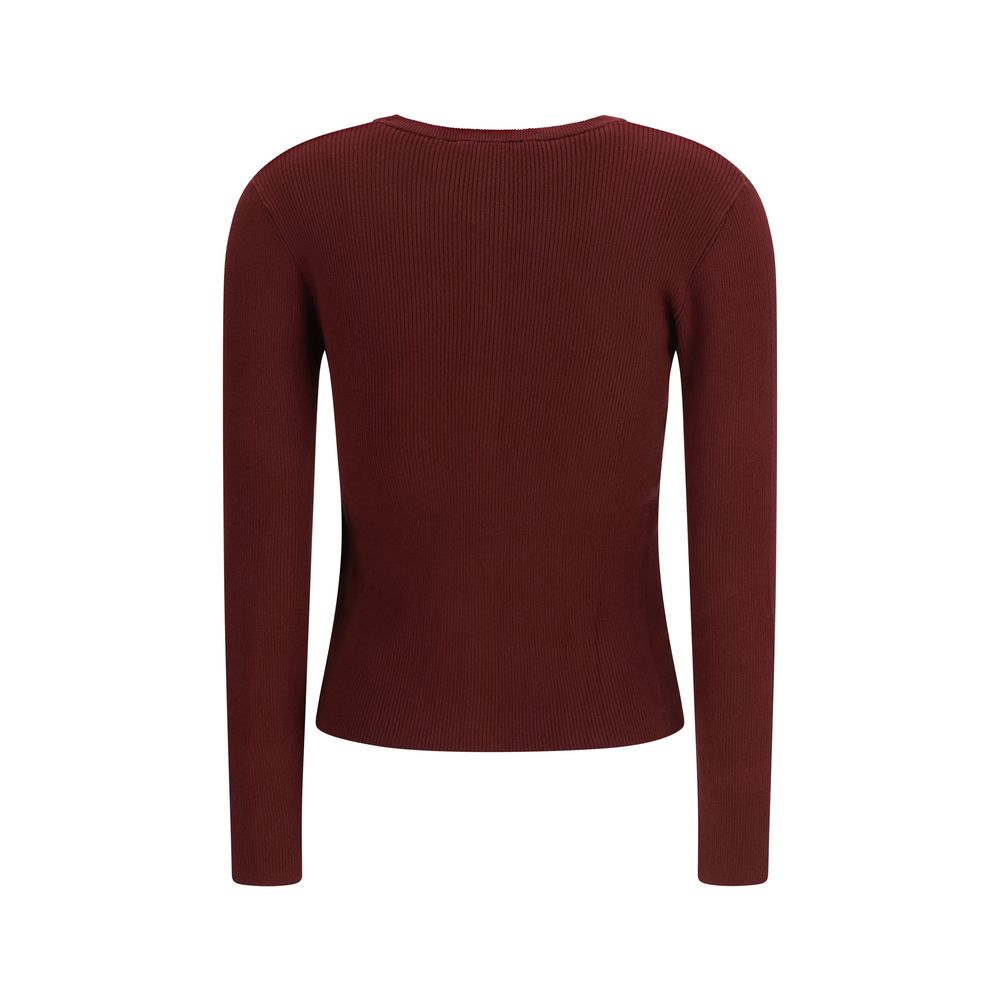 Max Mara Bordeaux Viskose Sweatshirt