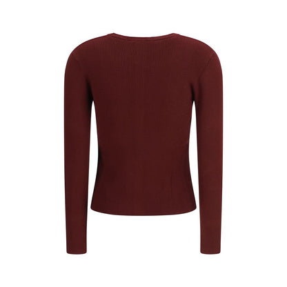 Max Mara Bordeaux Viskose Sweatshirt