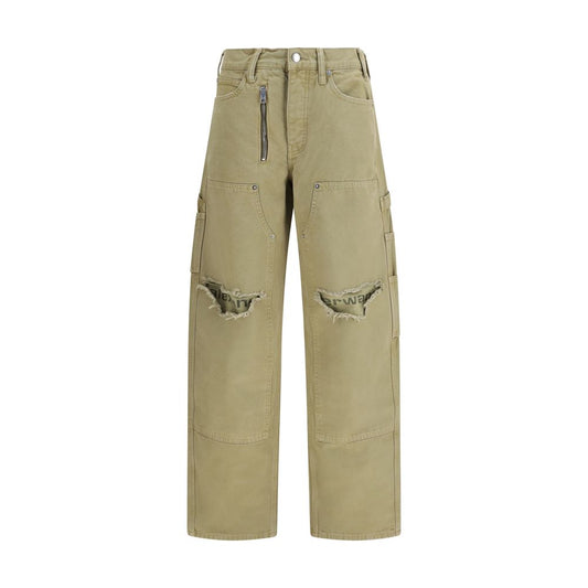 Alexander Wang Zweifarbige Baumwoll-Cargohose
