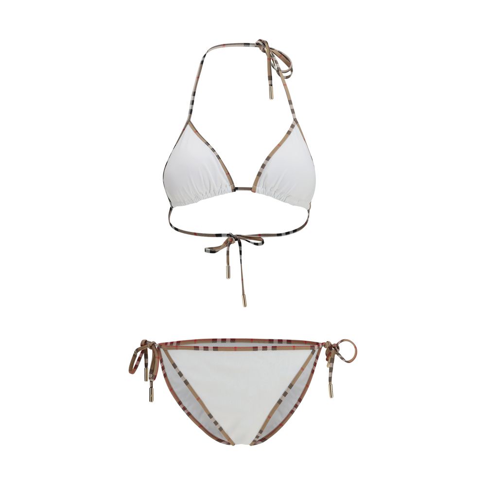 Burberry Weißer Bikini aus Polyamid