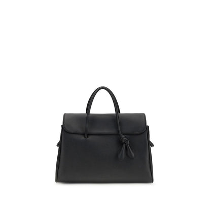 Jacquemus Schwarze Kalbsleder Bos Taurus Handtasche