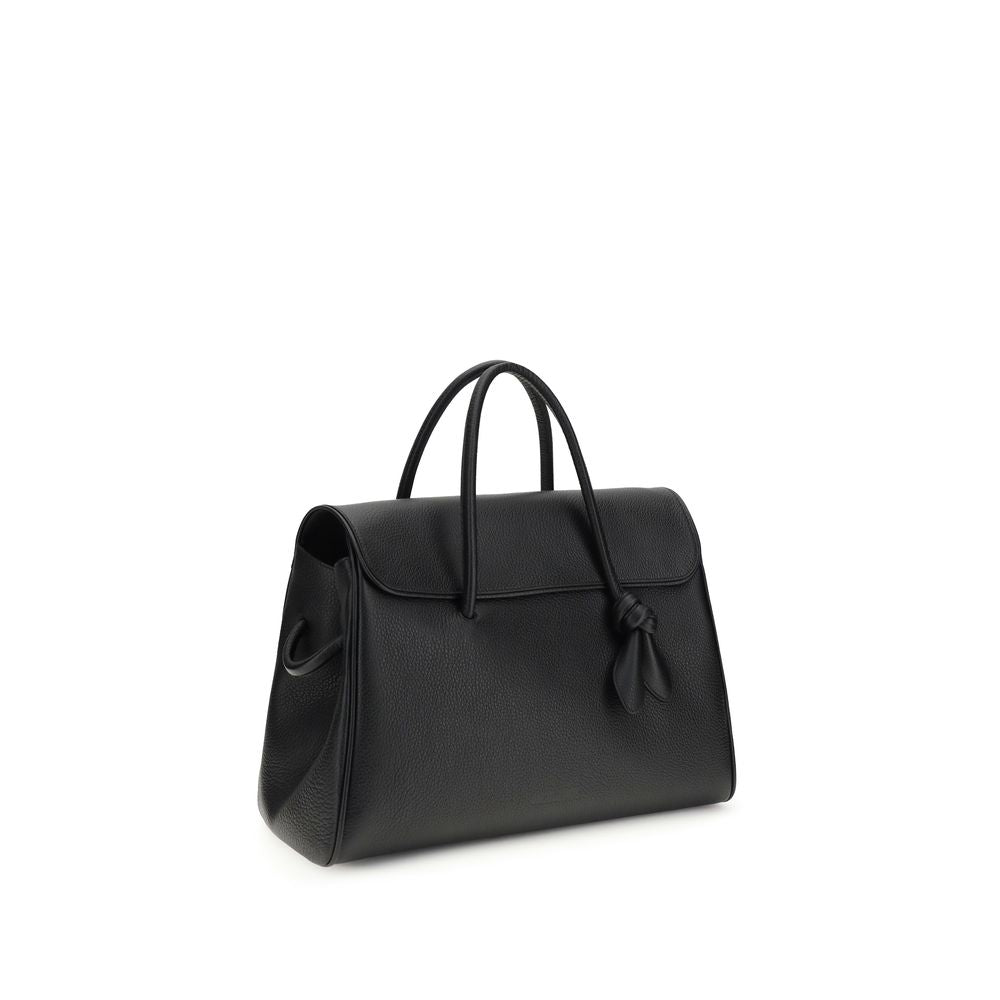 Jacquemus Schwarze Kalbsleder Bos Taurus Handtasche