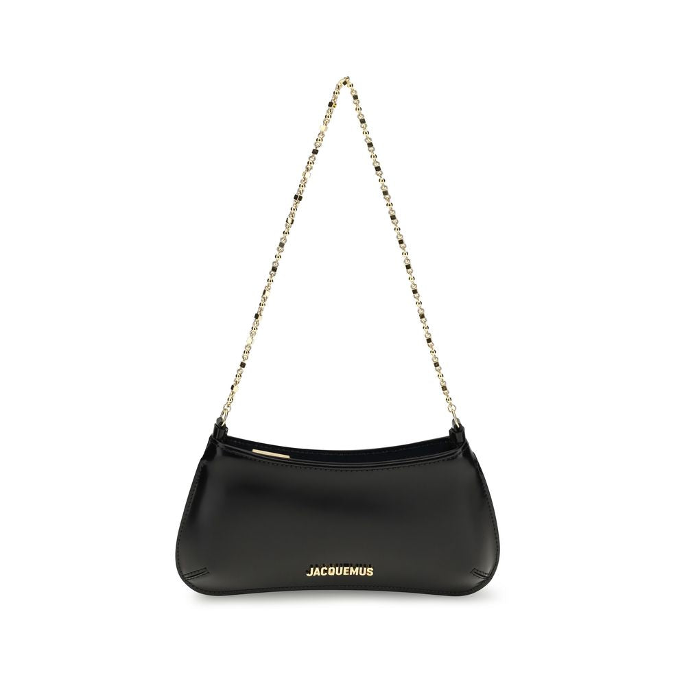 Jacquemus Schwarze Bos Taurus Kalbsleder Schultertasche
