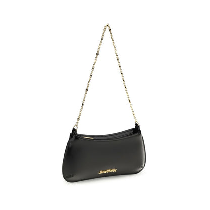 Jacquemus Schwarze Bos Taurus Kalbsleder Schultertasche