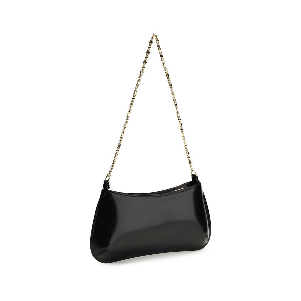 Jacquemus Schwarze Bos Taurus Kalbsleder Schultertasche