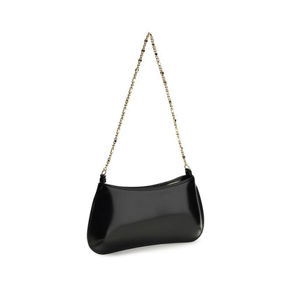 Jacquemus Schwarze Bos Taurus Kalbsleder Schultertasche
