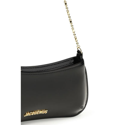Jacquemus Schwarze Bos Taurus Kalbsleder Schultertasche
