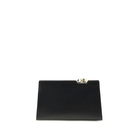 Jacquemus Schwarze Bos Taurus Kalbsleder Schultertasche