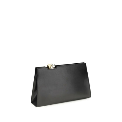 Jacquemus Schwarze Bos Taurus Kalbsleder Schultertasche