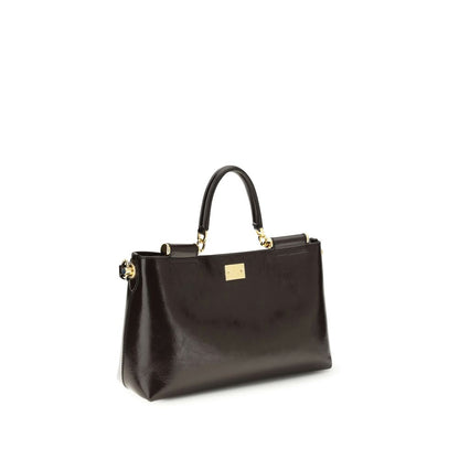 Dolce & Gabbana Braune Kalbsleder Bos Taurus Schultertasche